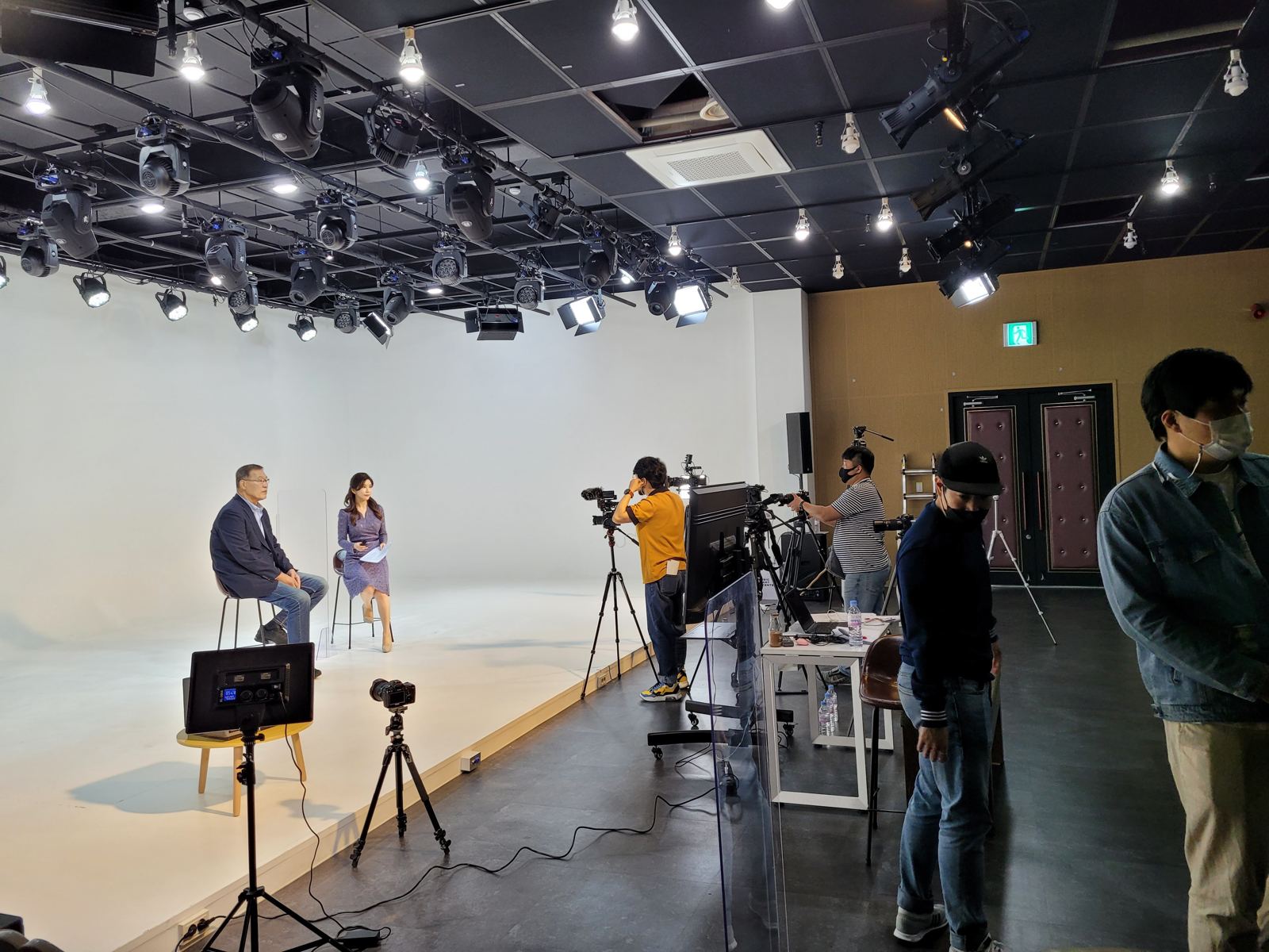 방송 촬영 현장